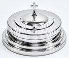 The Miracle Meal Compact Communion Tray Set     Silver Stainless Steel 10-cup Tray