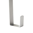 Aeranto Wreath Hanger For Front Door  Slim Over The Door 15 Inch  15  Silver