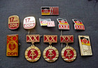 Set 11 Ddr Germany Badge  German Democratic Republic  Flags Coat Of Arms