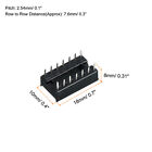 30pcs Dip Ic Chip Socket Adapter Flat Pin 14p 2 54mm Pitch Ic Socket