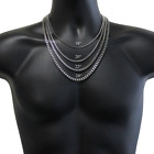 Stainless Steel Square Box 316l Chain Classic Quality Necklace Men Women 18 -24 