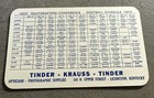 1955 University Of Kentucky Wildcats Football Pocket Schedule  Ex Condition 