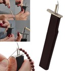 Black Professional Bead Knotting Tools Jewelry Making Gadget For Stringing Pearl