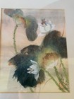 Poon Tai To Signed And Framed Original Watercolor Of Flowers Art Silk