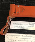 1960 Vintage Keuffel   Esser K e 68 1486  Slide Rule Leather Case   Instructions