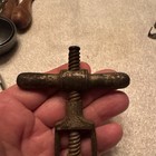 Antique Early 20th C  Victorian Wine Bottle Corkscrew Bottle Opener