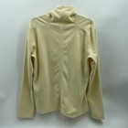 Stio Womens Fleece Pullover Top Long Sleeve Mock Neck Large Soft Yellow