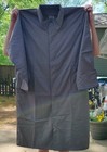 Vintage Travelsmith Trench Coat Men   s Large  Beige grey Hooded Rain Jacket Long