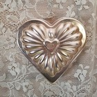 Heart Shaped Mold Copper Colored Jello Mold Heart Decorative Wall Hanging