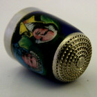 Peter Swingler American Independence Sterling Silver Enamel Thimble Needlework