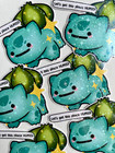Bulbasaur Sticker  Cute Vinyl Die Cut Sticker  Pokemon Sticker