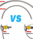 Pcp Paintball Air Filling Hose Whip Extension Stainless Steel Hpa Air Line co2