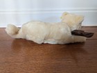 Steiff Minou Vintage Cat Stuffed Plush 2754 25 Germany Chest Tag Button Flag