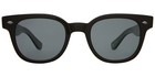 Garrett Leight Canter Rounded Square Classic Sunglasses W  Glass Lens - 2113-47