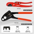 Angle Head F1807 Pex Pipe Crimping Tool 1 2   3 4 Inches For Copper Rings Kit
