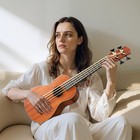 30-inch Ukulele Bass Mahogany Body With Eq  Wooden With Bag Beginner Kit