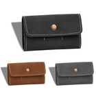 Pu Leather Memory Card Holder Case Bag 6 Slots Memory Card Bag For Cf Sd Sdhc 