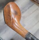 Antique Vintage J  Morris Splice Blond Head Hickory Wood Shaft Golf Club Driver
