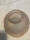 Vintage Glass Light Shade Frosted Pink Satin Drapes 2  Fitter Art Deco 5 Avail 