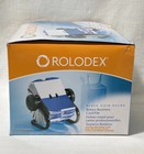 Rolodex Rotary Business Card File Black 400 Slotted Cards  2 5 8 X 4in   67236