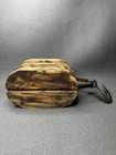 Large Vintage Style Wooden Double Block Barn Pulley Hook Nautical 17   