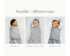 Halo Sleepsack Fleece Swaddle Gray W stars Blanket With Adjustable Swaddle Wrap