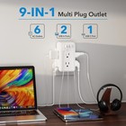 Bn-link Multi Plug 6 Outlets  3 Side   usb   White  2a1c-6ac   3 Side 1 Pack