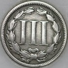 1870-p Three Cent Piece  Copper nickel Over 100 Years Old As Shown  sn03 