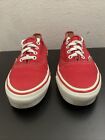 Vintage Vans Made In Usa Authentics Red Women Sz 9