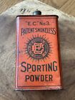 Vintage E c  No 3  Patent Smokeless Sporting Powder Tin  E C Powder Co  London