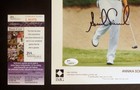 Jsa Certified  - Annika Sorenstam Signed 8x10 Color Photo At Pga Colonial 