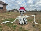 Santa Hat For Costco Ground Breaking Skeleton