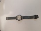 Men s Akribos Xxiv Multifunction Dual Time Zone Gunmetal Mesh Watch 