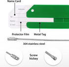 12 Pack Aluminum Luggage Tags Set With Name Id Card For Travel Luggage Baggage