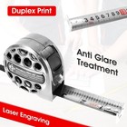 25ft Tape Measure Retractable Stainless Steel Measuring Tape With Double-side   