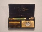 Antique 1920s Gillette New Improved    new Standard    Safety Razor Set