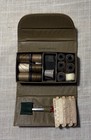 Lot Of 3  Vintage Military Uniform Sewing Kit Olive W  Thread Needles Buttons