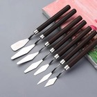 7pcs set Oil Painting Scraper Palette Knife Watercolors Fine Acrylic Gouache Kit