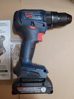 New Bosch 18v 1 2  Hammer Drill driver Gsb18v-490 W 2ah Battery