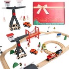 56-piece Wooden Train Track Lot Railway Set Thomas The Train Brio Accessories
