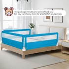 59  Breathable Baby Children Toddlers Bed Rail Guard Safety Swing Down Blue