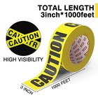 Swrt Premium Yellow Caution Tape  3 Inch X 1000 Ft  Halloween Party   Safety Dec