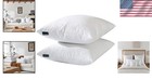 Euro Pillow Inserts 26x26 Set Of 2 Down Feather Cotton Cover Washable