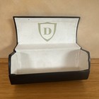 Dita Glasses Case Eyeglasses Sunglasses Black Leather Empty Snap Case Only