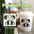 Augshy 56 Pcs Animal Stencils For Painting Craft Drawing 3 X 3 Inches  White