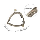 Metal Purse Frames  2 6  5pcs Kiss Lock Clasp Frame For Coin Bag Diy  Bronze
