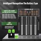 18650 Battery Charger  4-bay Smart Universal Charger For Ni-mh Ni-cd Li-ion Rech