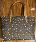 Michael Kors Jet Set Medium Carryall Airplane Print Tote Bag In Brown - New