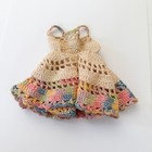 Vintage Crochet Doll Dress 11  Doll Fit