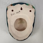 Dragon Glazed Ceramic Wall Hanging Chinese Opera Mask 8    X 6    Vintage